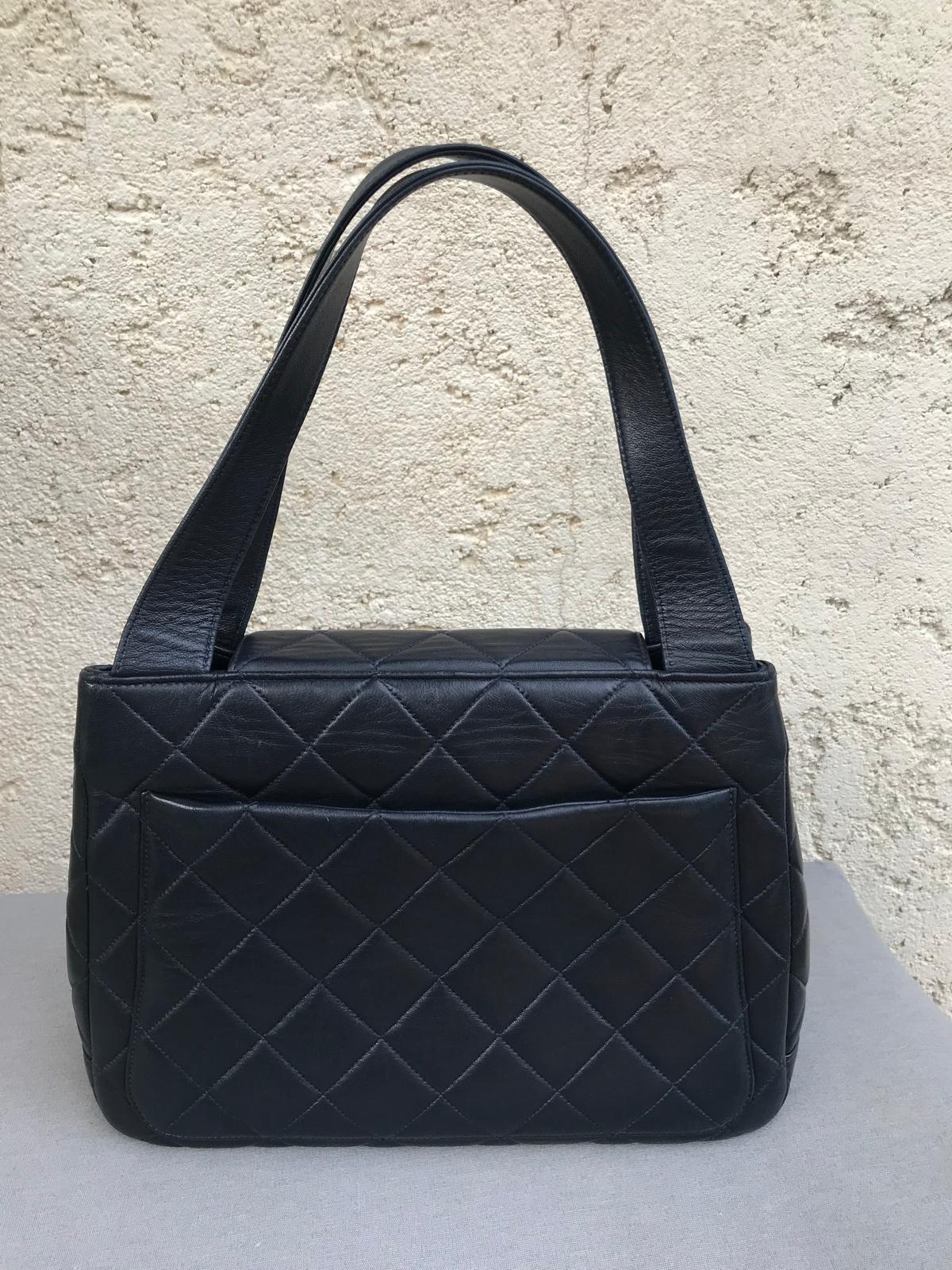 Chanel Navy Tote