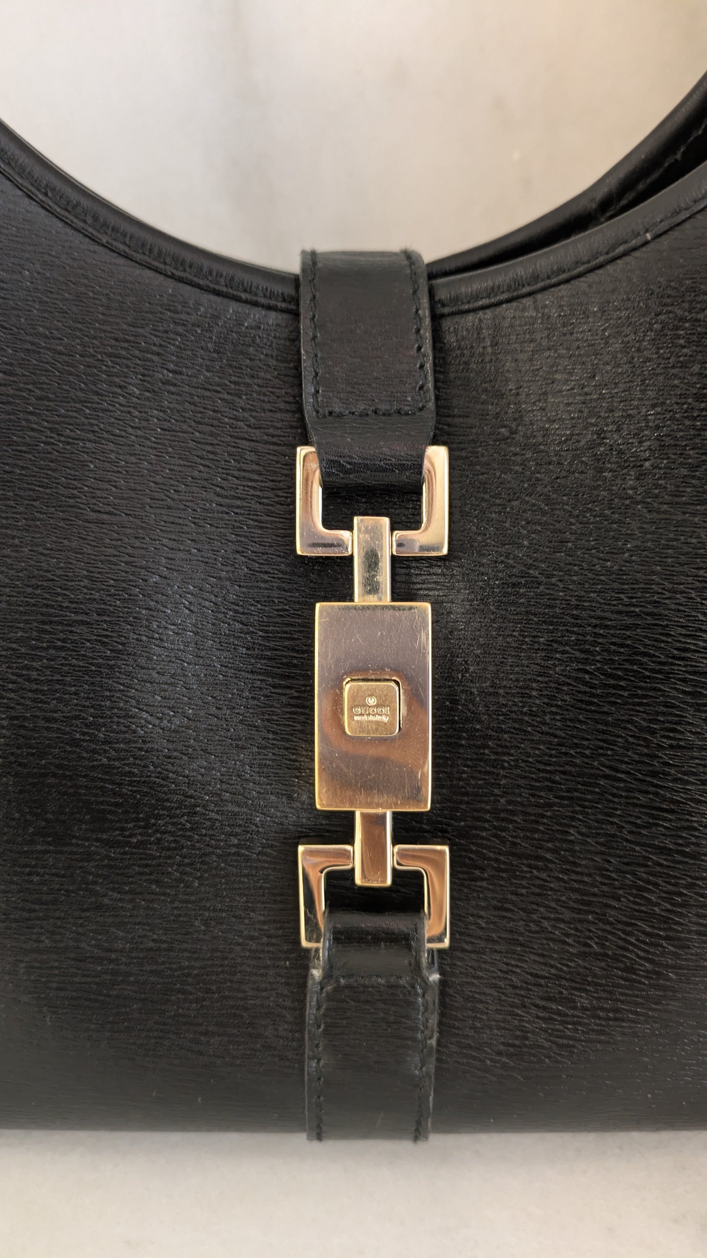 Gucci Jackie Bardot Leather