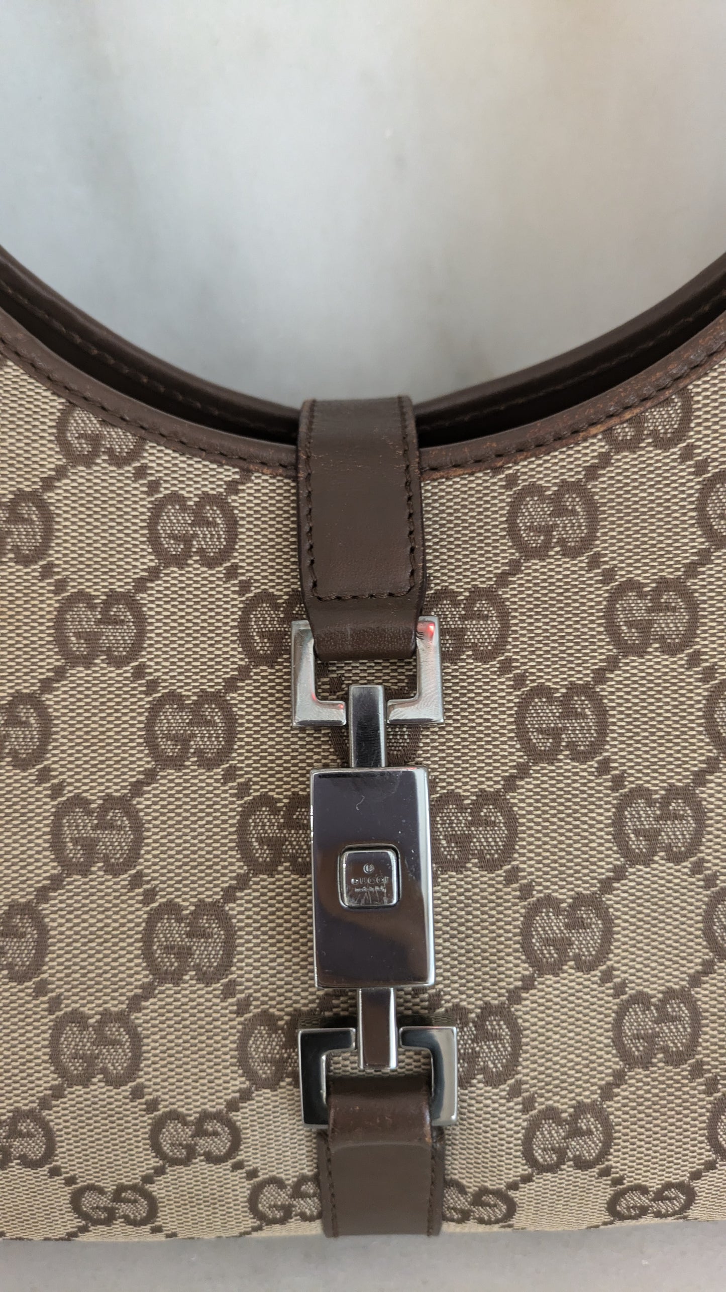 Gucci Jackie Bardot Monogram